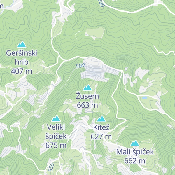 Map of Žusem