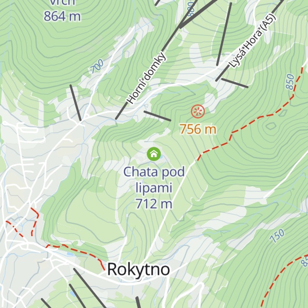 Map of Chata pod lipami