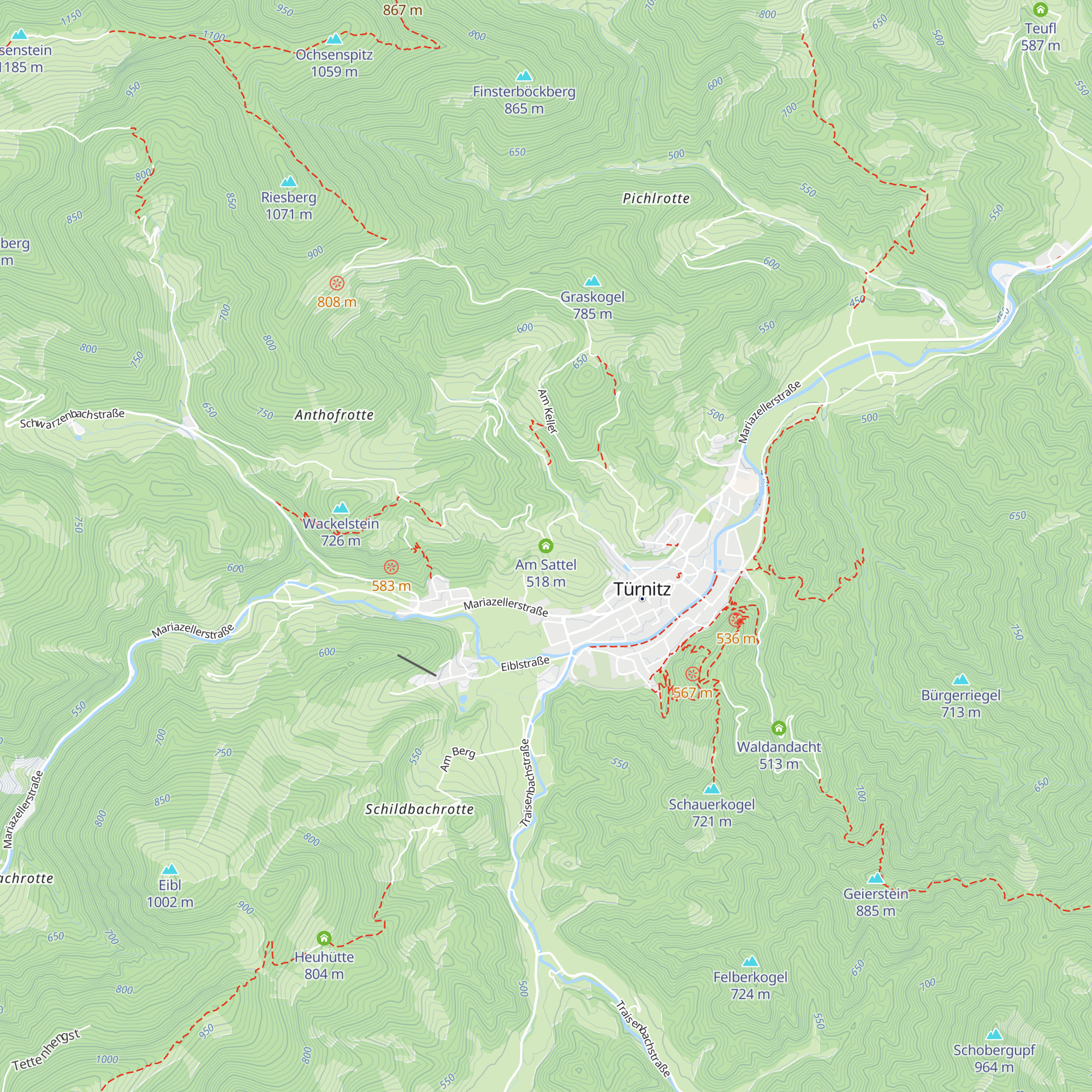 Am Sattel map