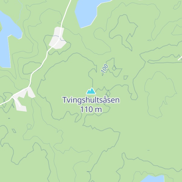 Map of Tvingshultsåsen