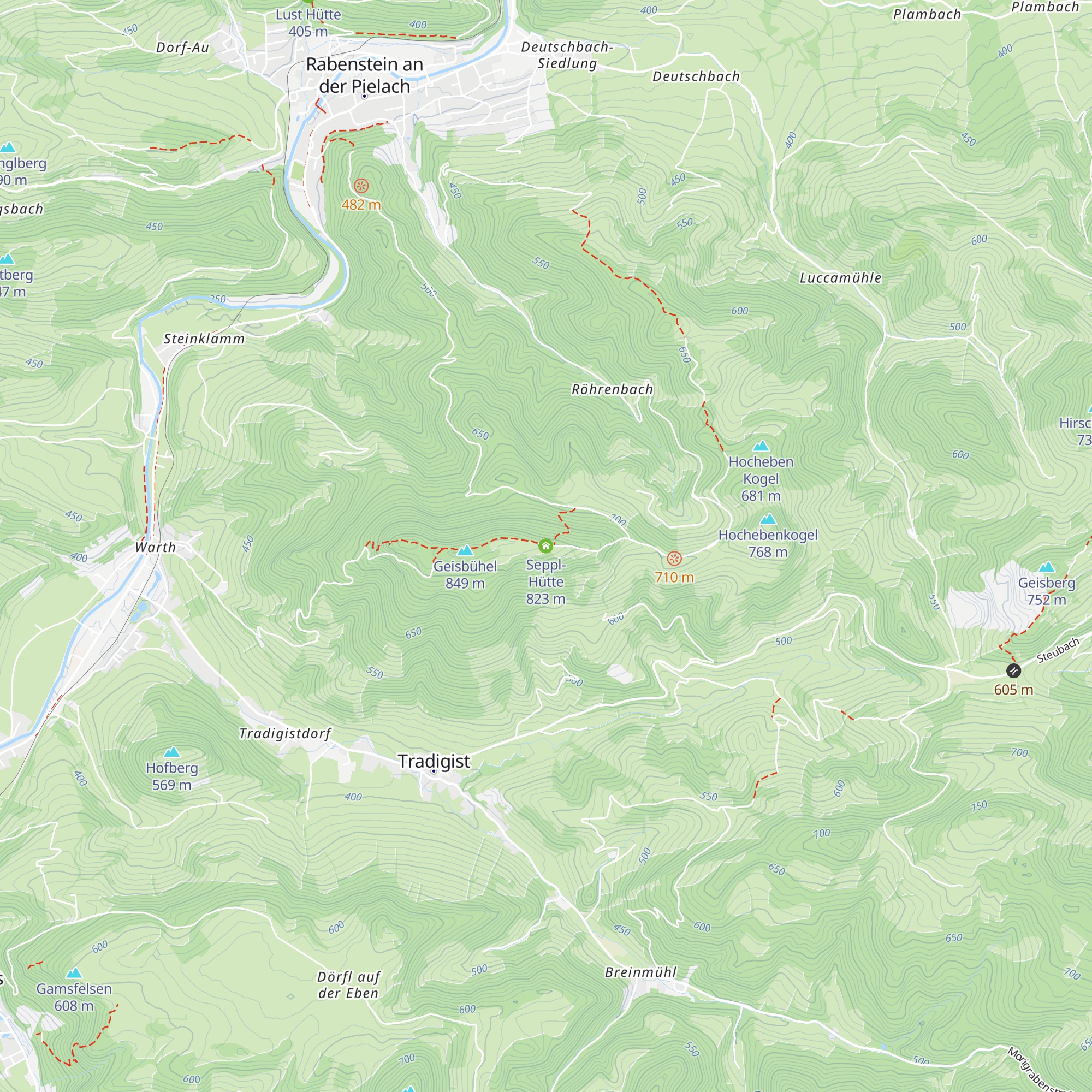 Seppl-Hütte map