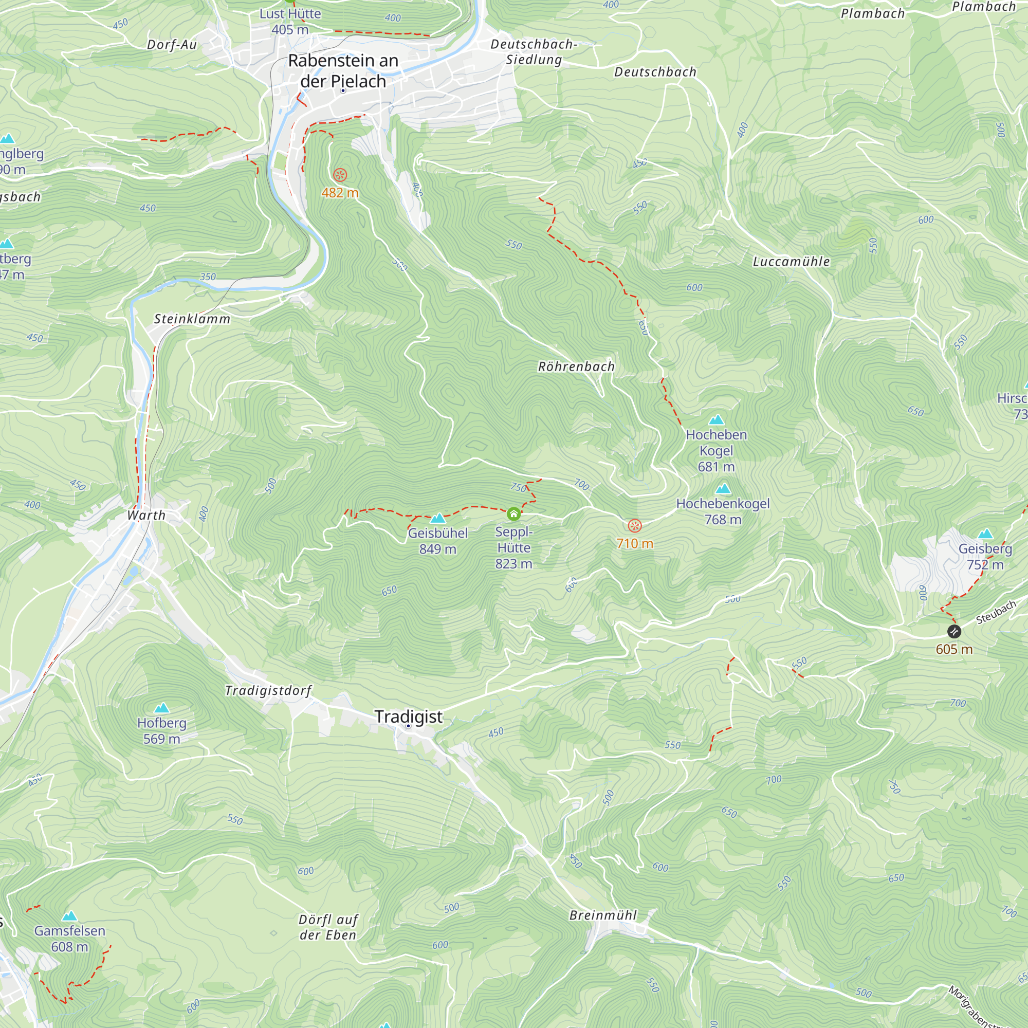 Seppl-Hütte map