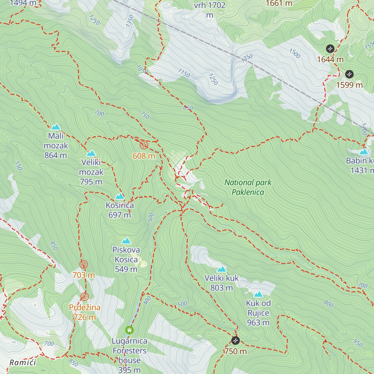 Ramića Dvori map