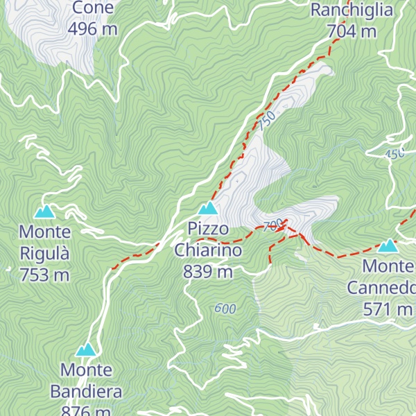 Map of Pizzo Chiarino