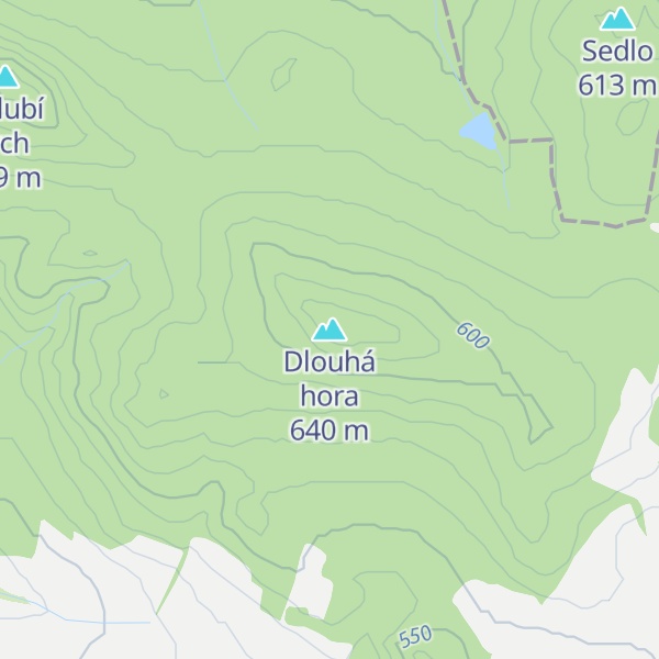 Map of Dlouhá hora