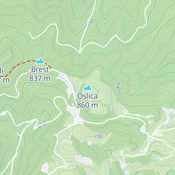 Map of Oslica