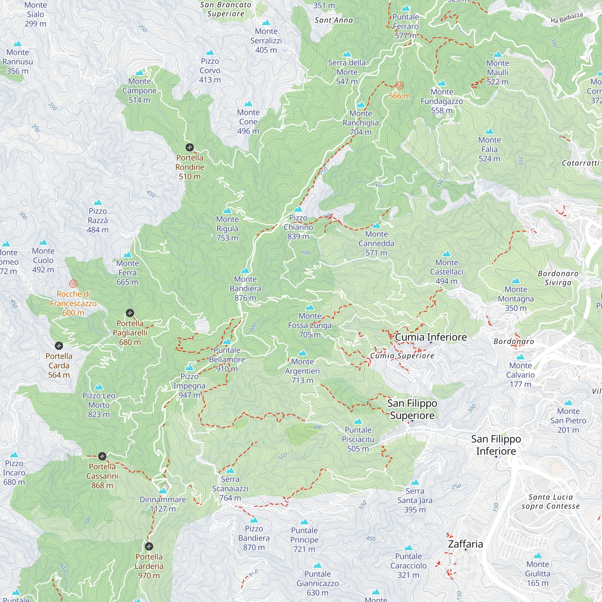 Rifugio/deposito forestale non accessibile map