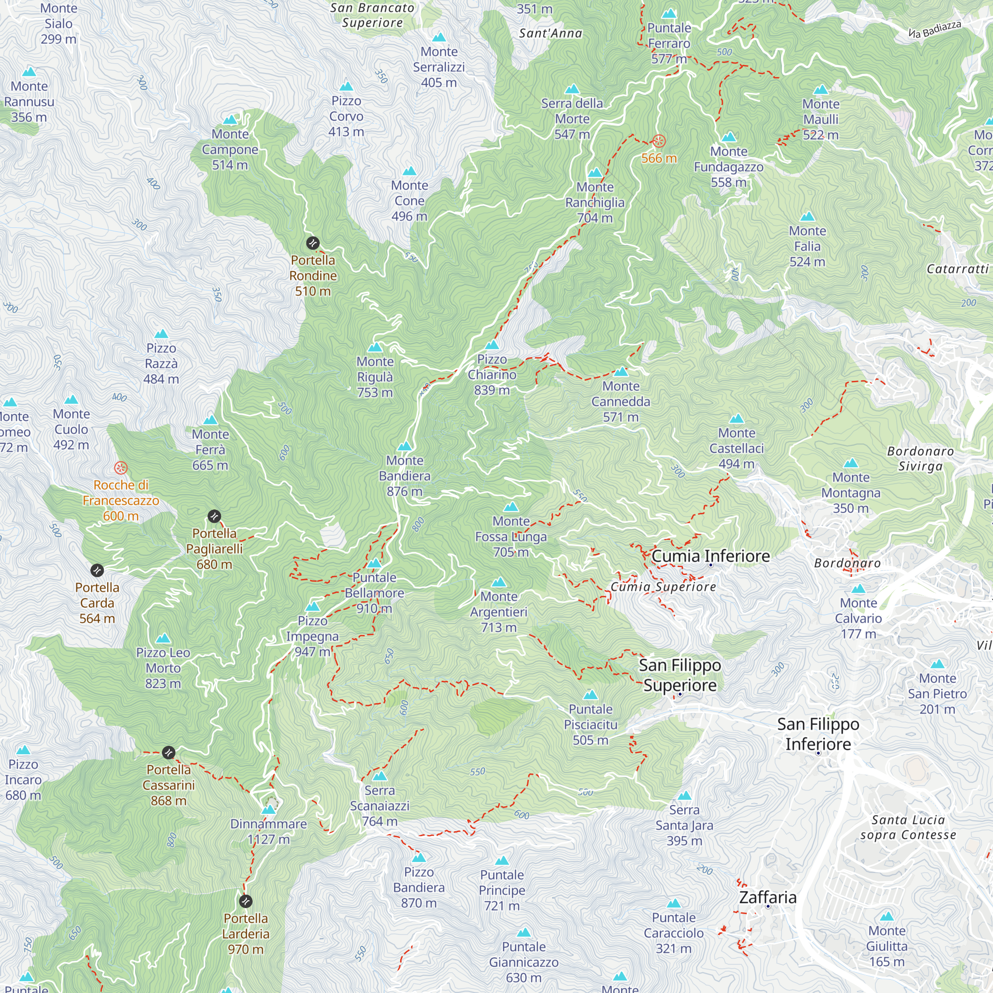 Rifugio/deposito forestale non accessibile map