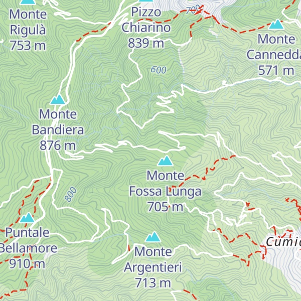 Map of Rifugio/deposito forestale non accessibile