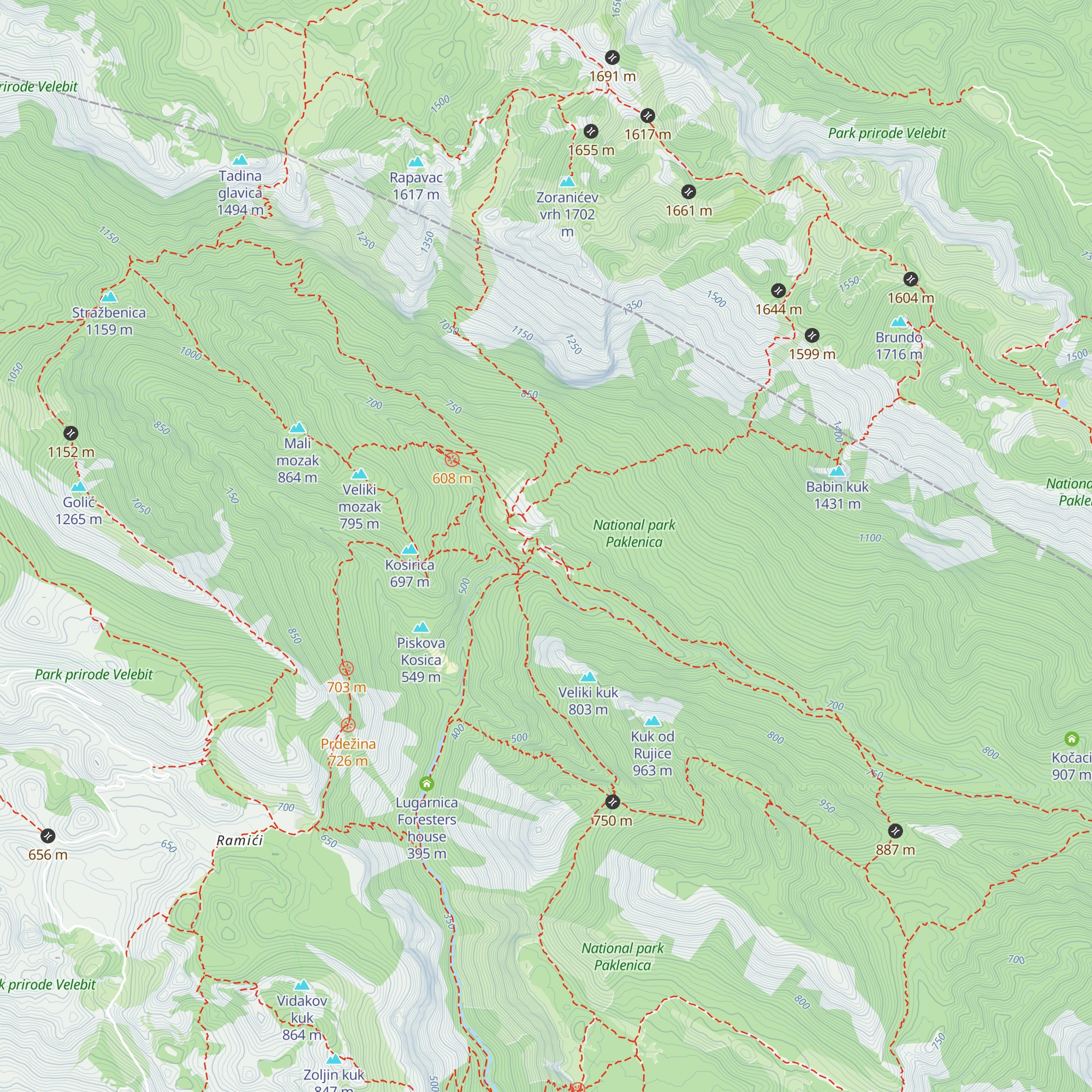 Ivančev dom map