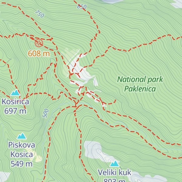 Map of Ivančev dom