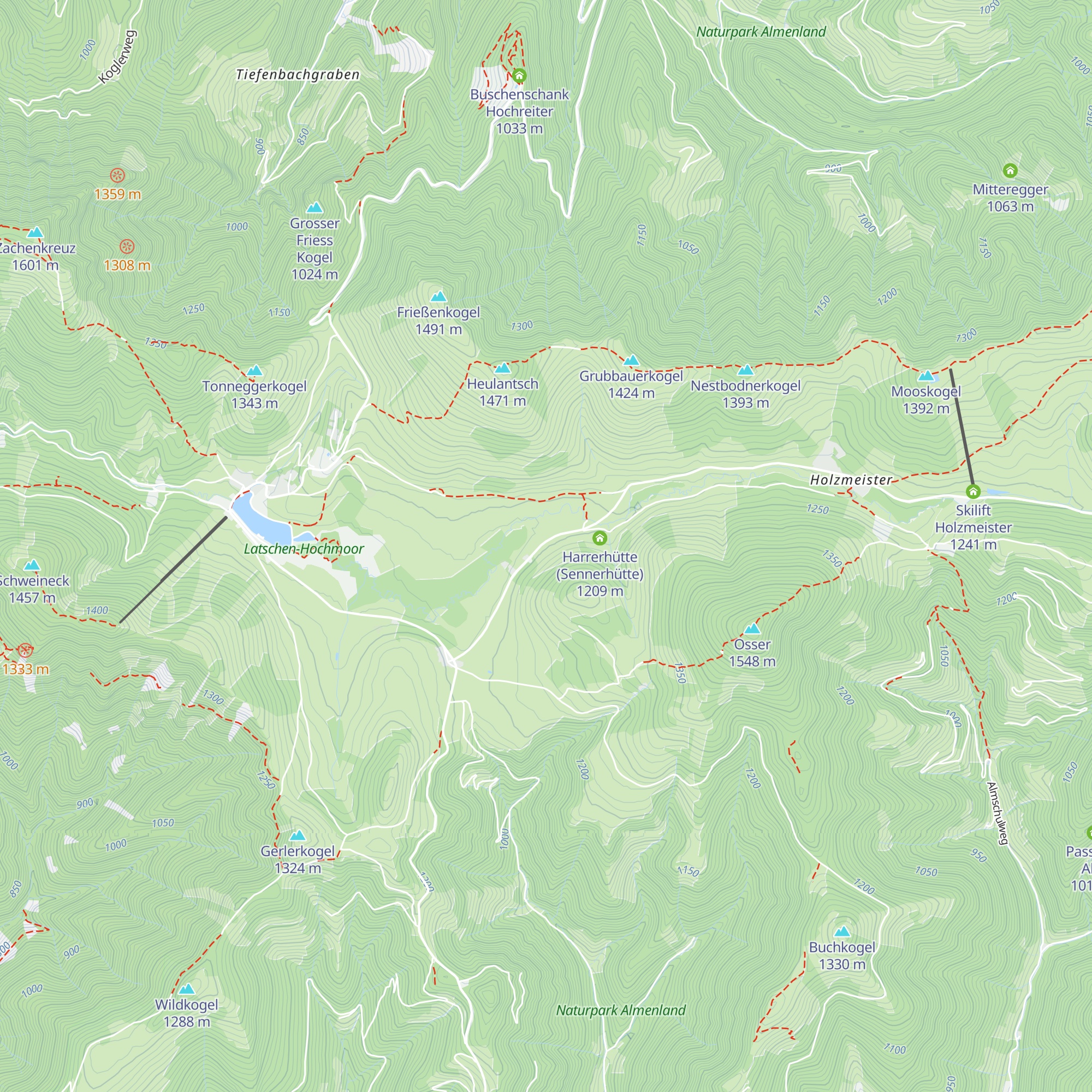 Moospeter Hütte map