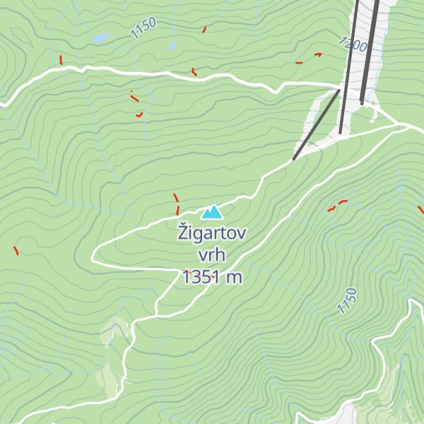 Map of Žigartov vrh
