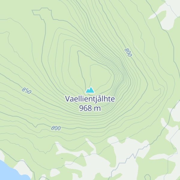 Map of Vaellientjålhte