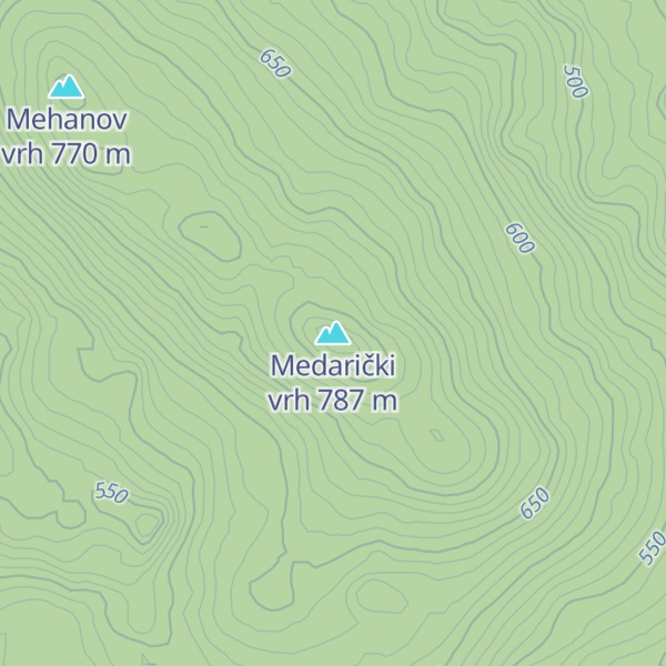 Map of Medarički vrh