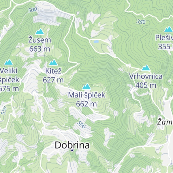 Map of Mali špiček