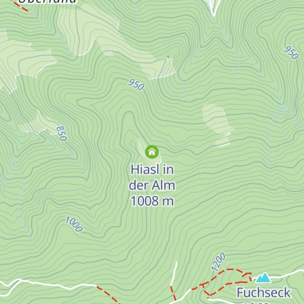 Map of Hiasl in der Alm