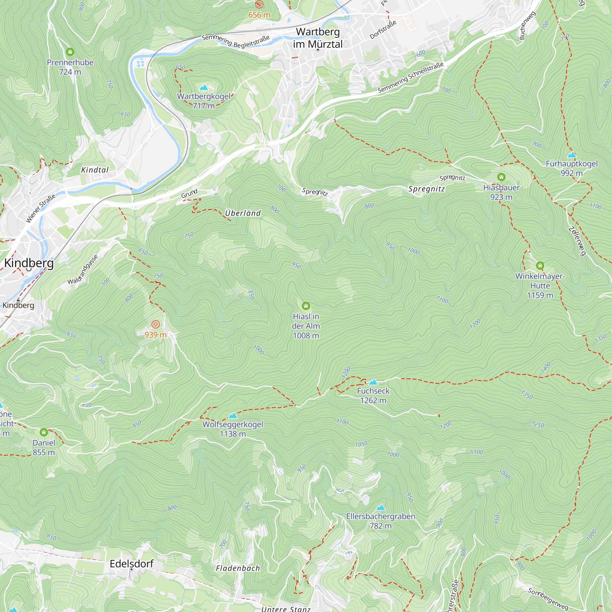 Hiasl in der Alm map