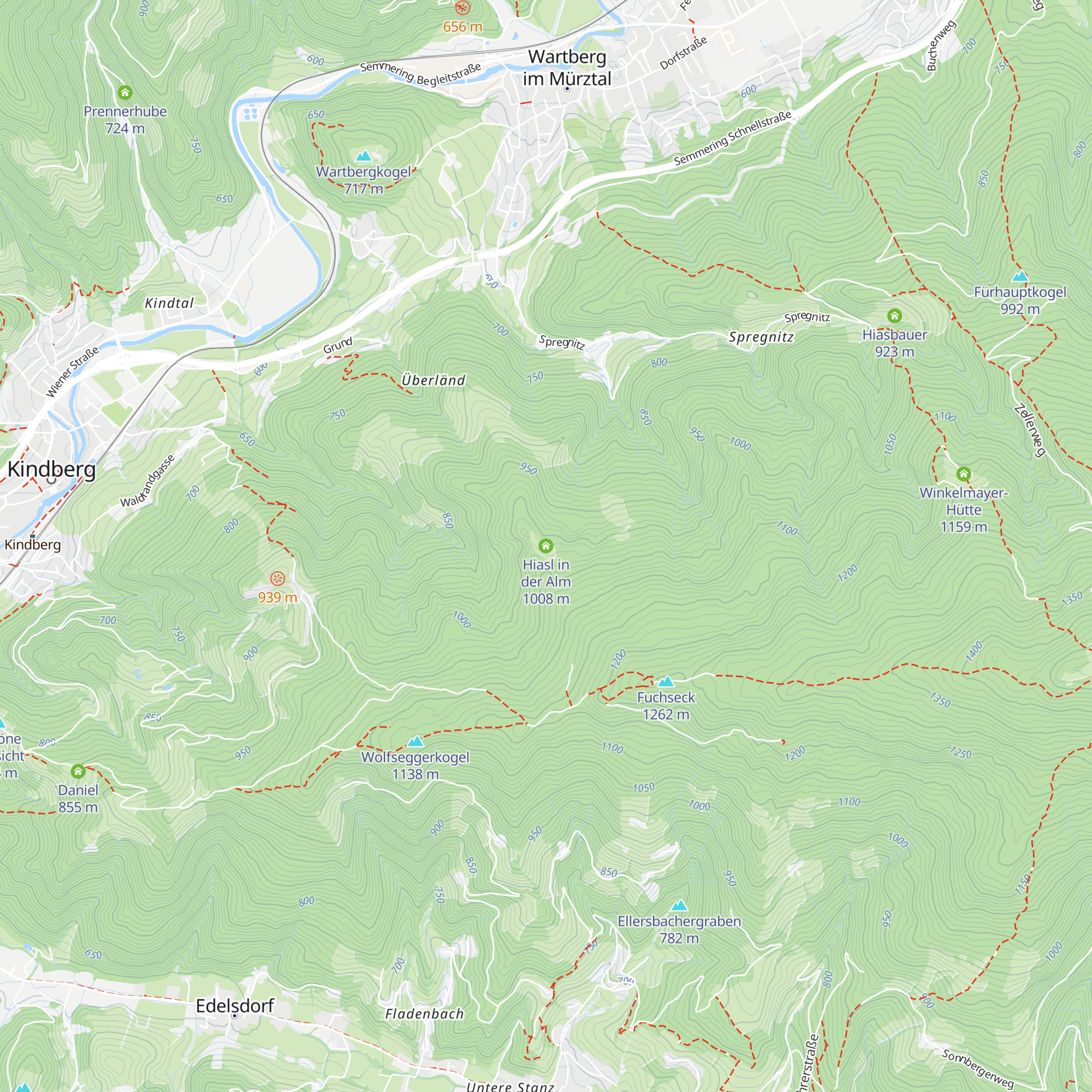 Hiasl in der Alm map
