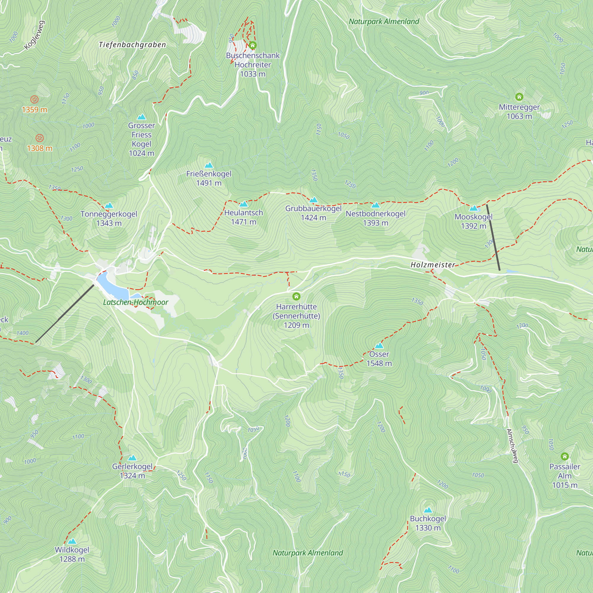 Harrerhütte (Sennerhütte) map