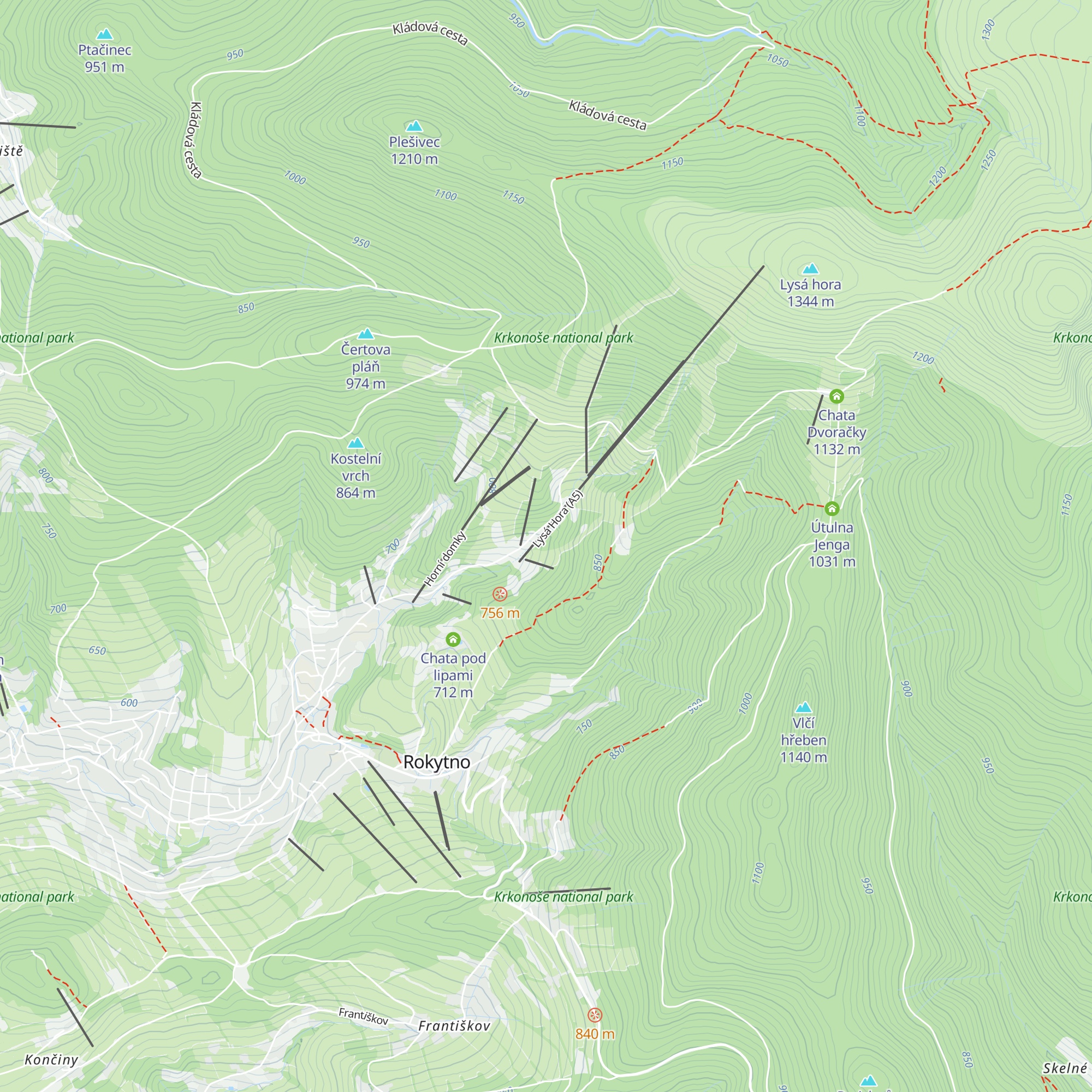 Chata Votočka map