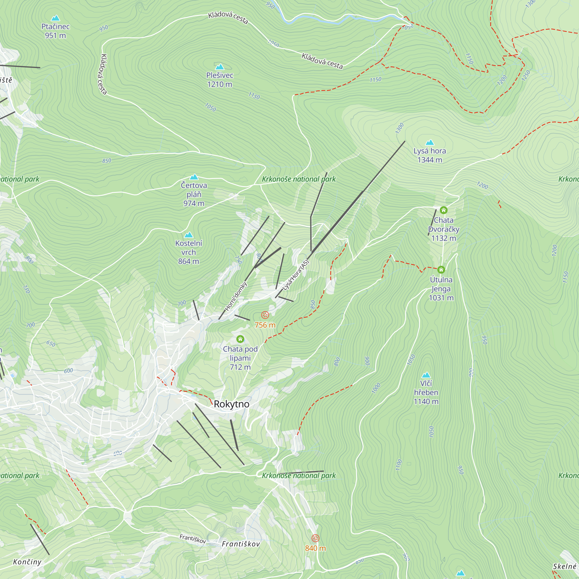 Chata Votočka map