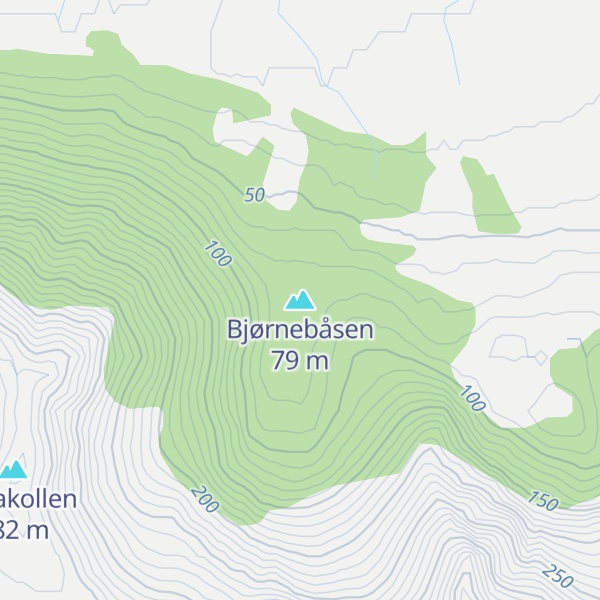 Map of Bjørnebåsen