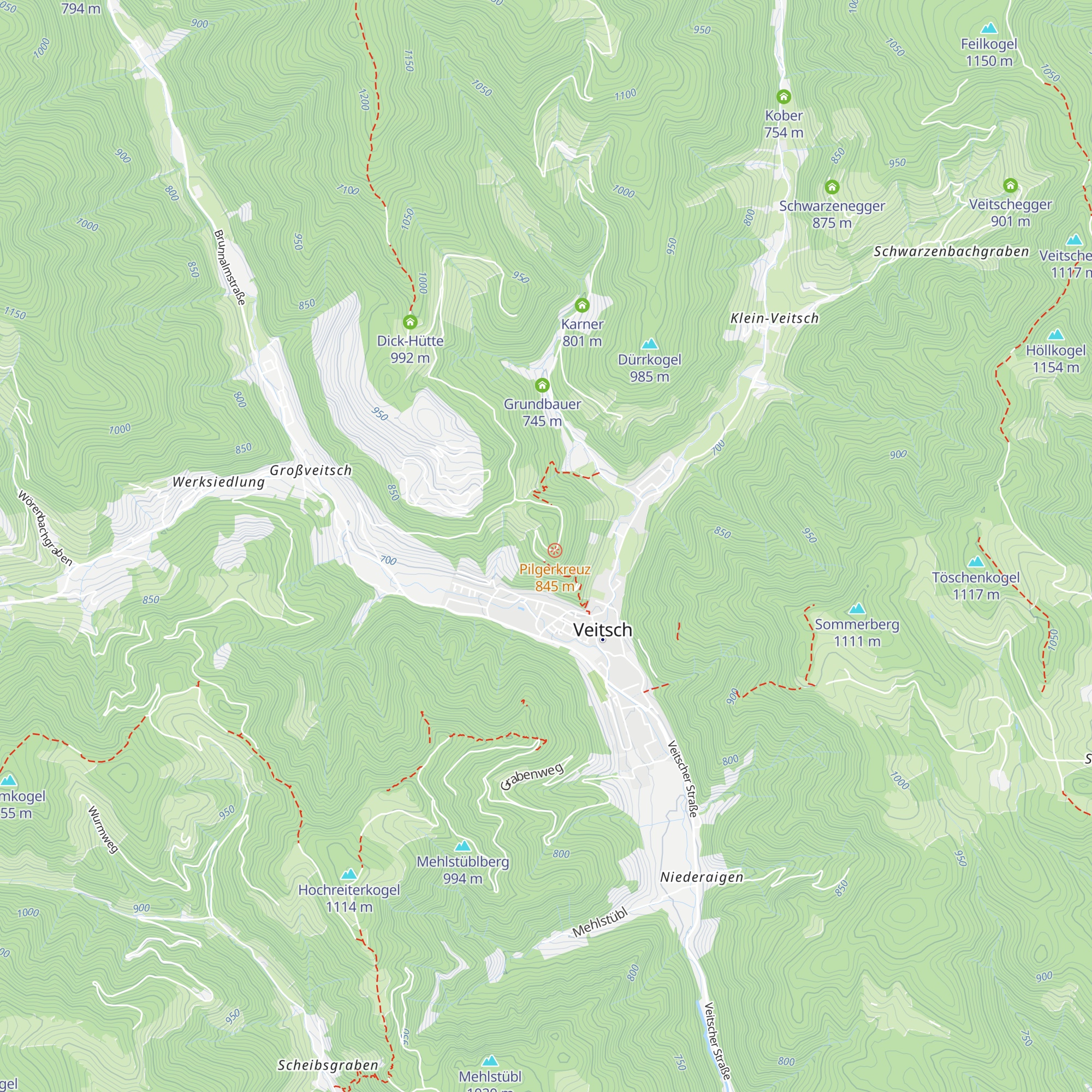 Kreuzeck map