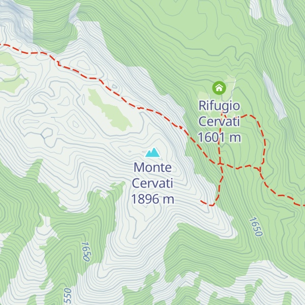 Map of Monte Cervati