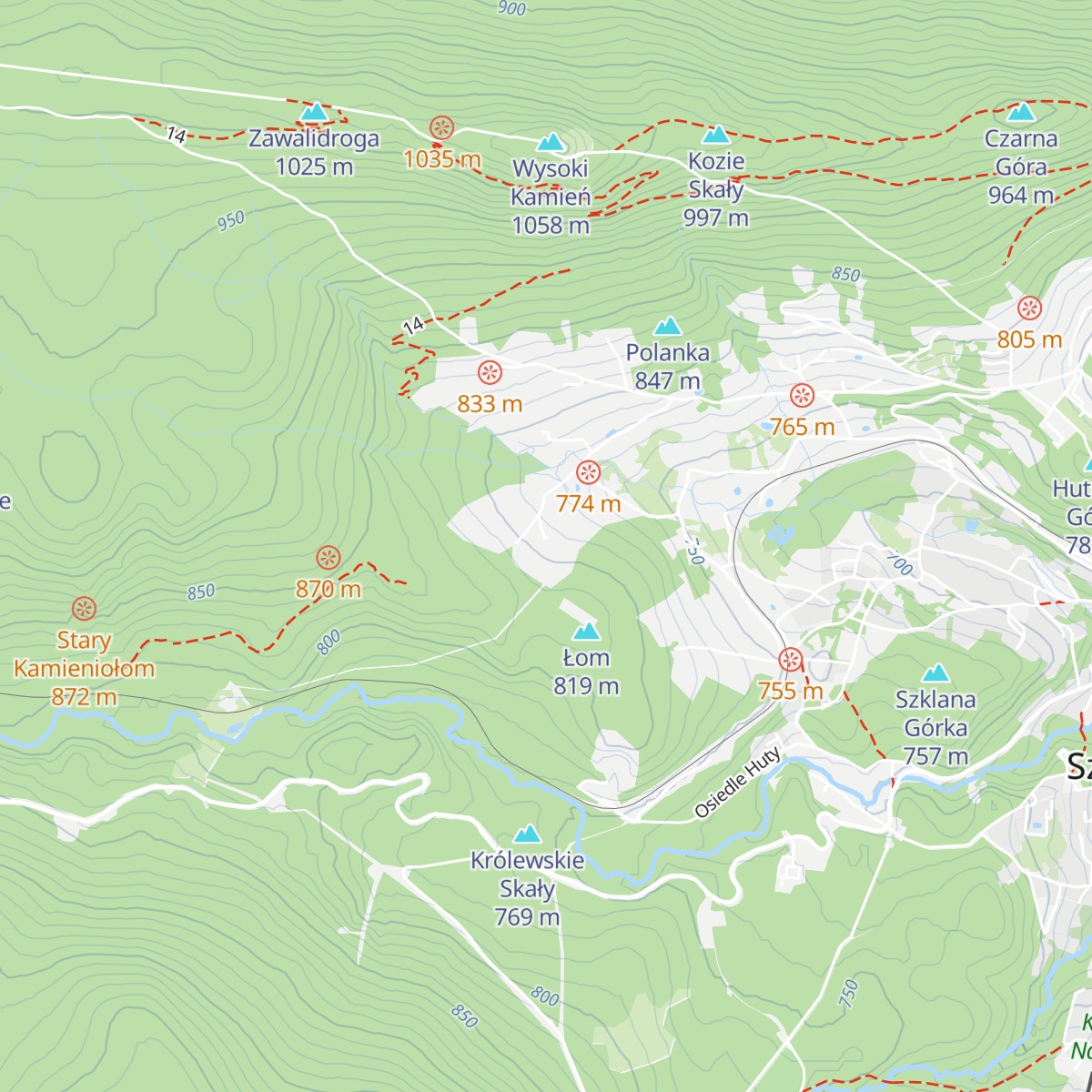 Chatka Robaczka map