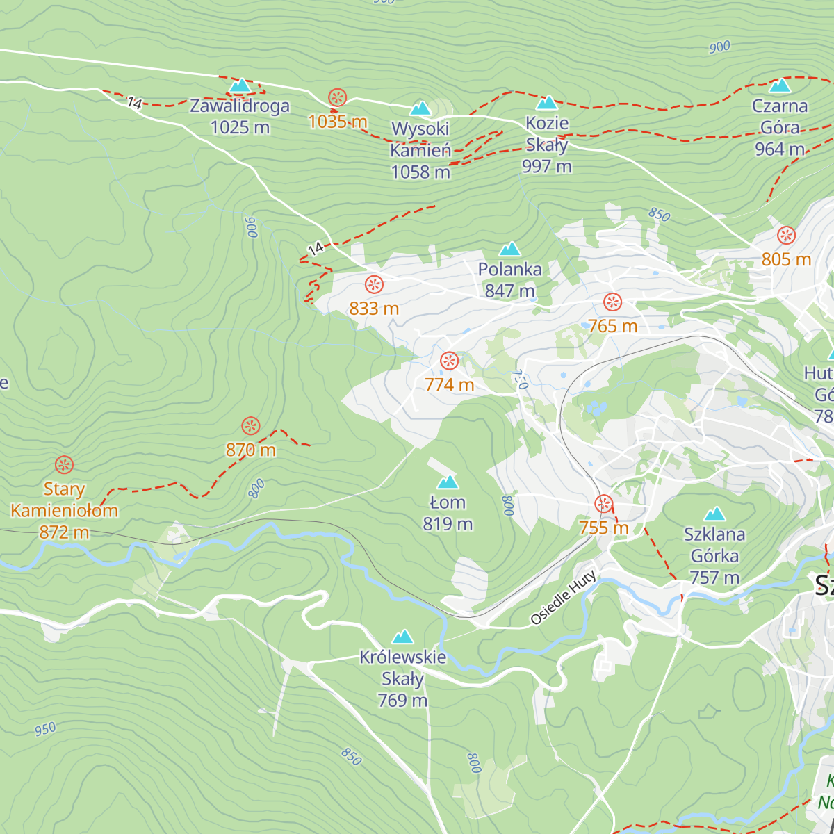 Chatka Robaczka map