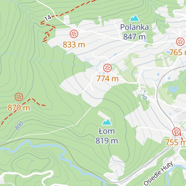 Map of Chatka Robaczka