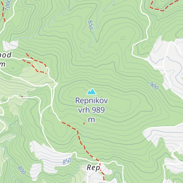 Map of Repnikov vrh