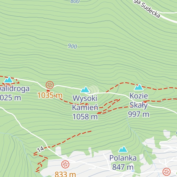 Map of Schronisko Wysoki Kamień
