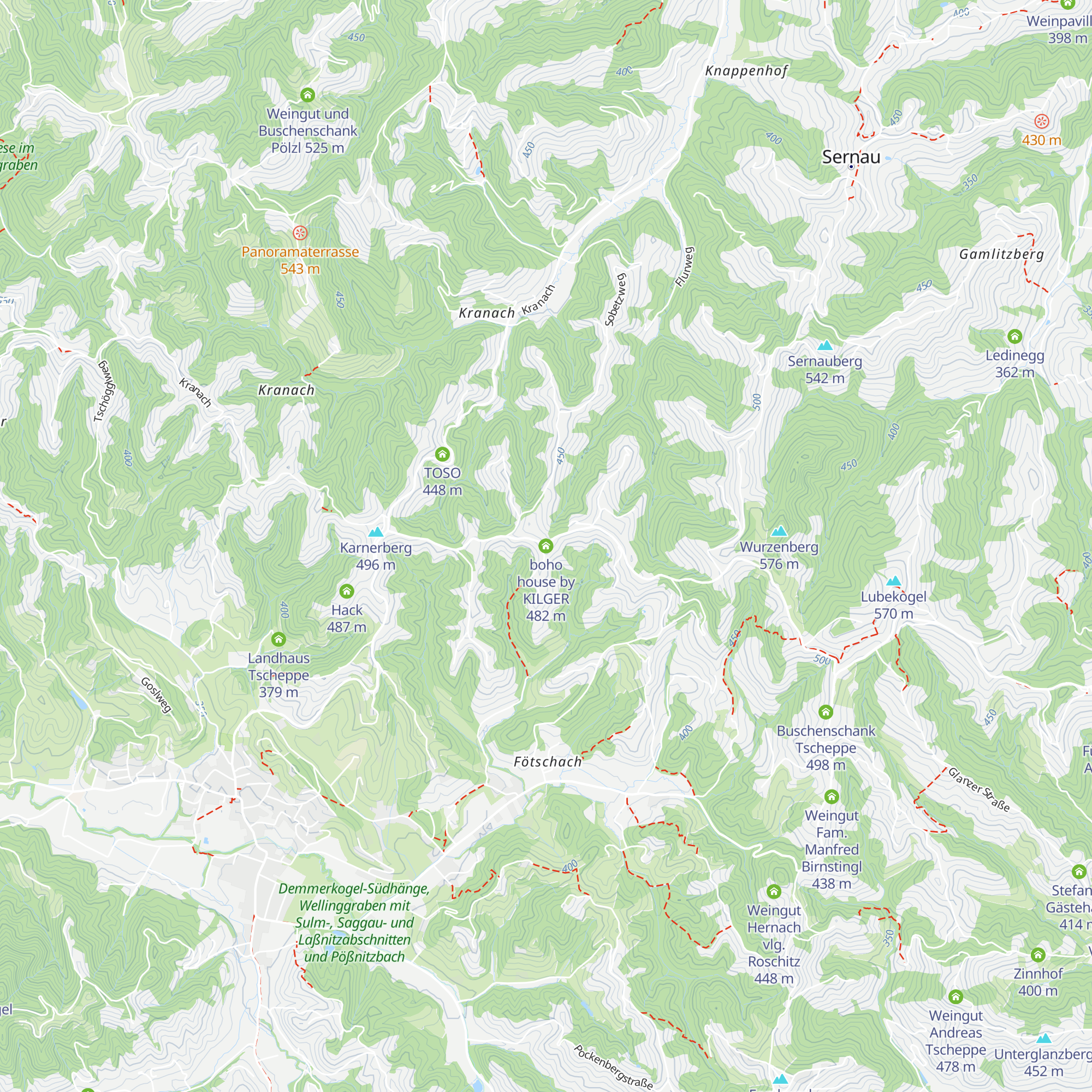 boho house by KILGER map