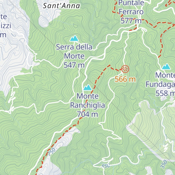 Map of Monte Ranchiglia