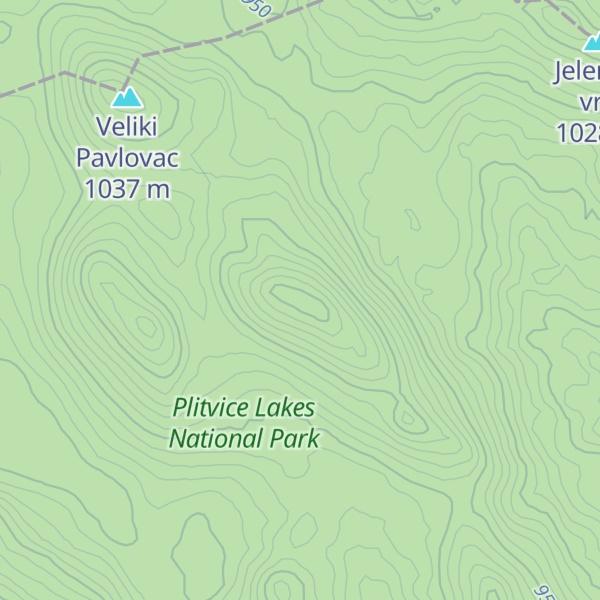 Map of Oštri Javor