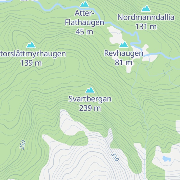 Map of Svartbergan