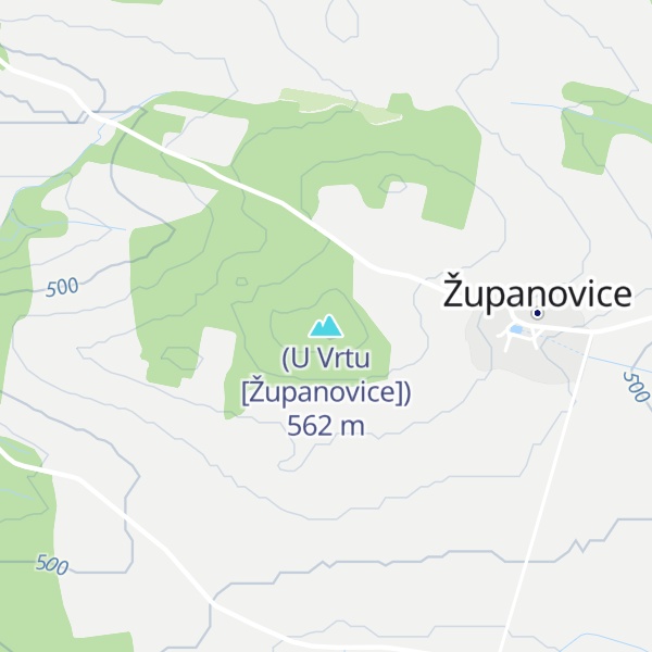 Map of (U Vrtu [Županovice])