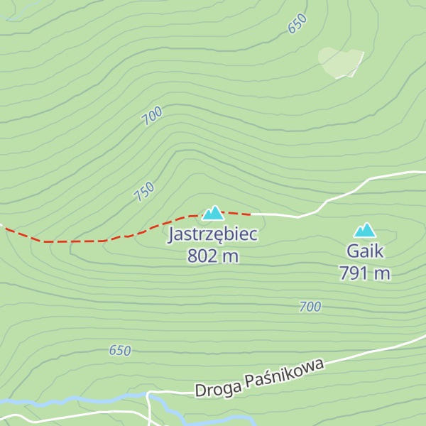 Map of Jastrzębiec