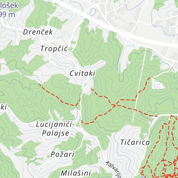 Map of Planinarska kuća Zvonimir Plevnik