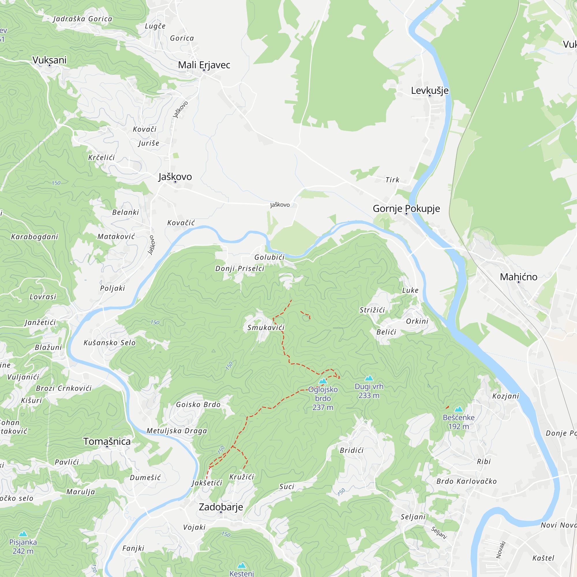 Planinarska kuća "Ivanova Hiža" map