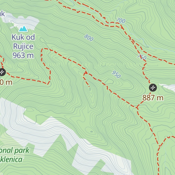Map of Crni vrh