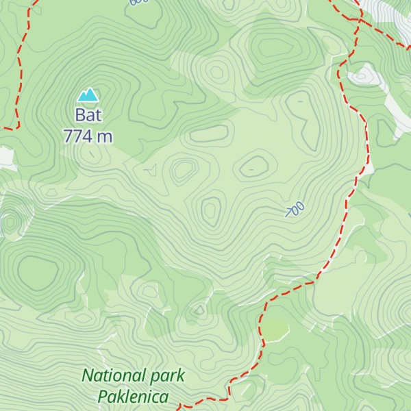 Map of Glava od Jasenara
