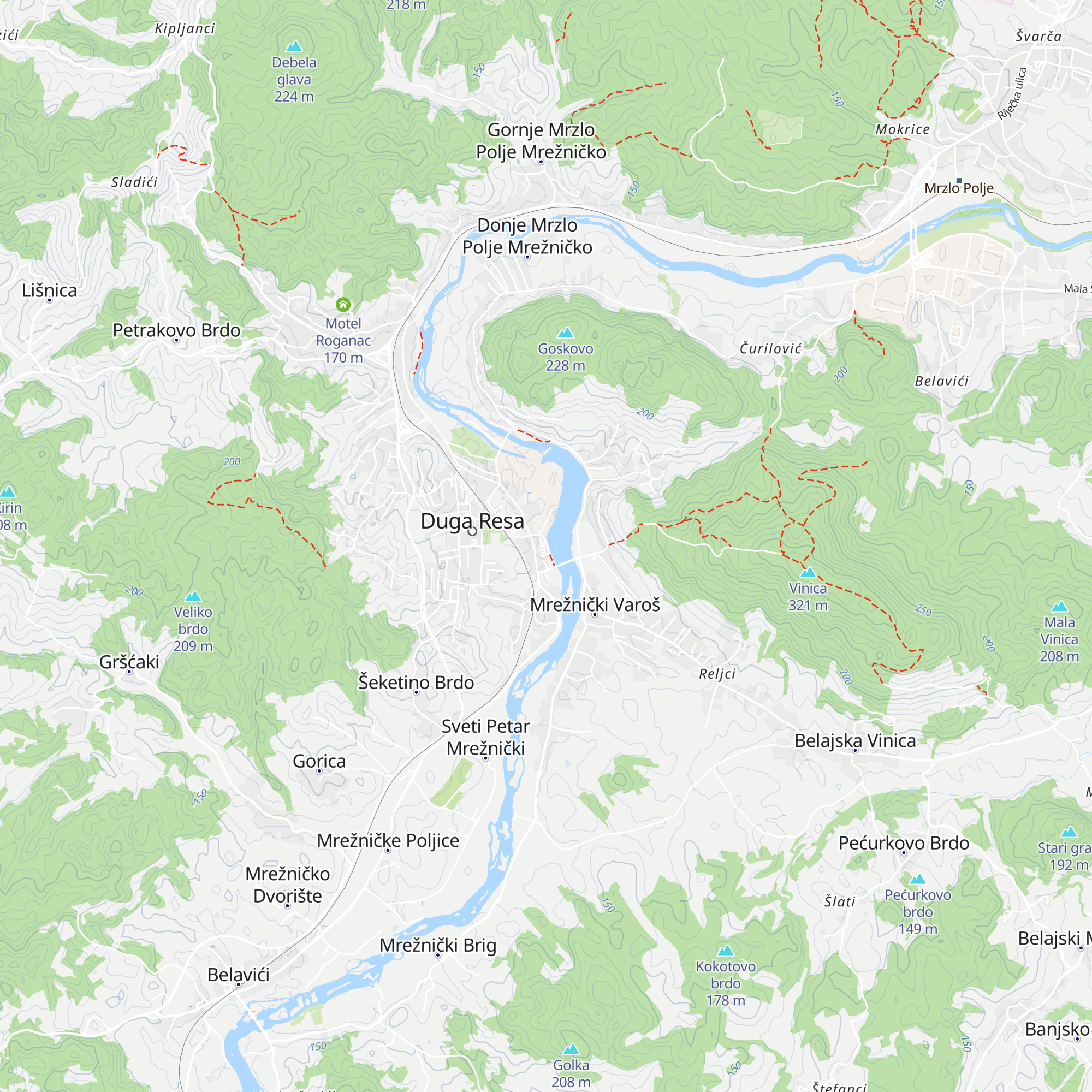 HPD Vinica map