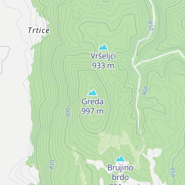 Map of Greda