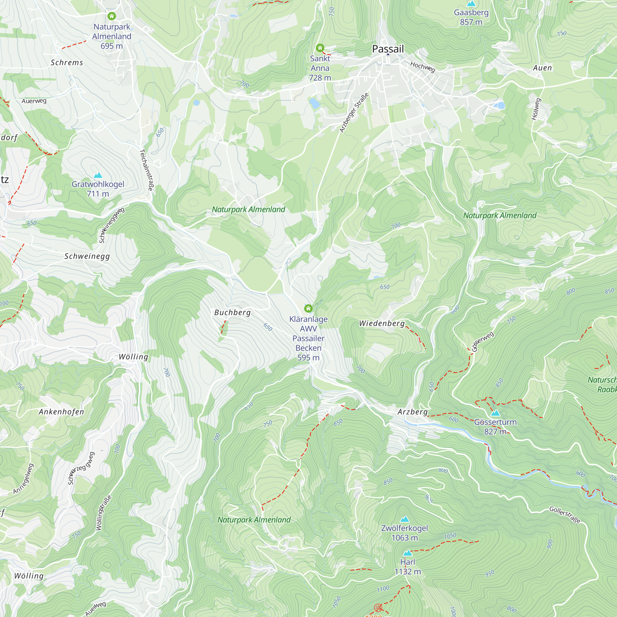 Kläranlage AWV Passailer Becken map