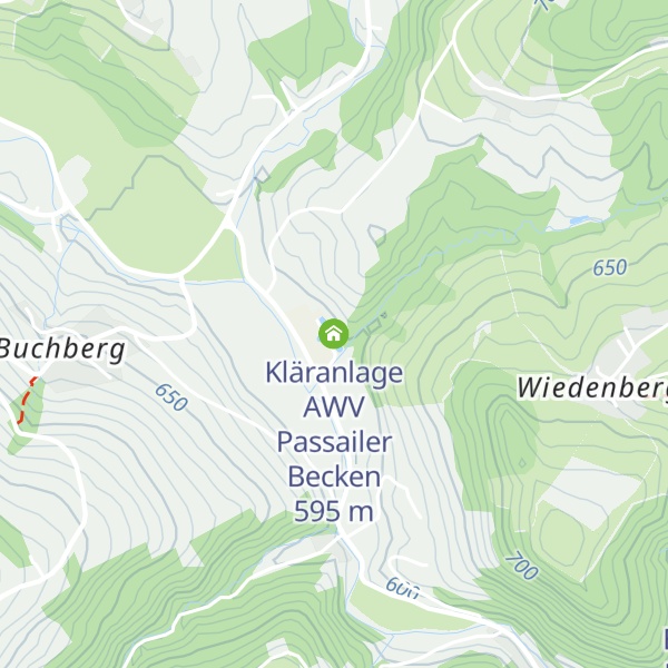 Map of Kläranlage AWV Passailer Becken