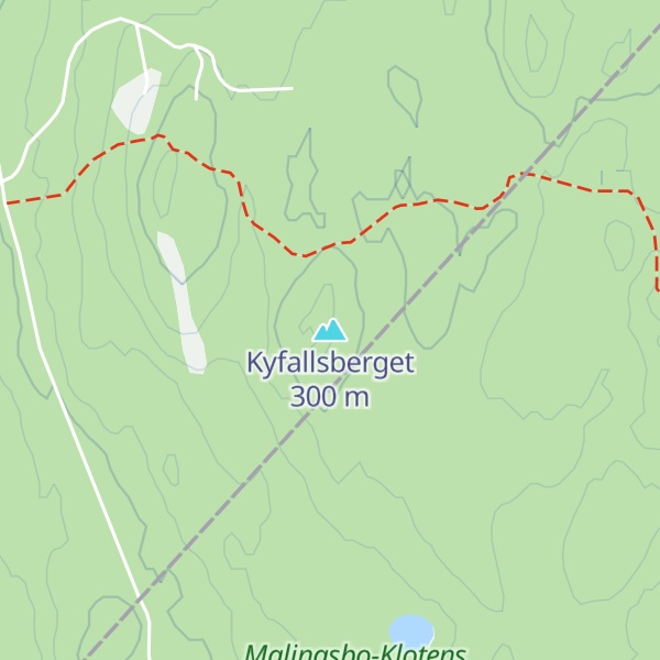 Map of Kyfallsberget