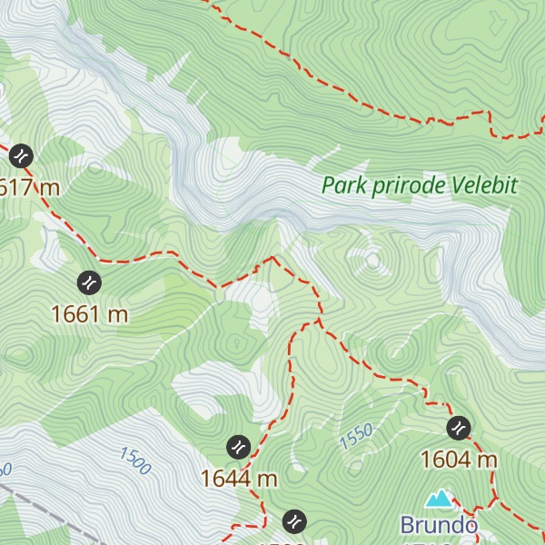 Map of Vaganski vrh